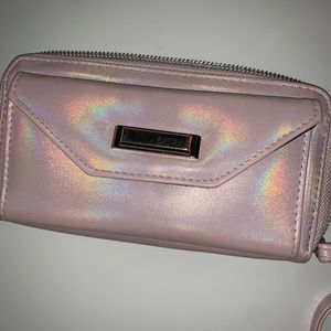 Vintage Pink Holographic Wallet